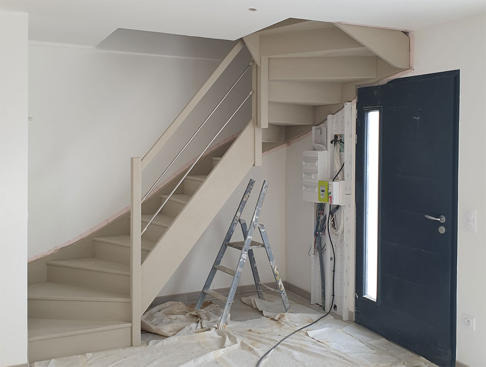 Escaliers créé pour un promoteur immobilier à Saint-Cyr-l’École