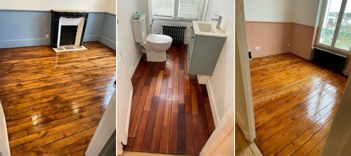 Rénovation d’un parquet aux Mureaux, 78130