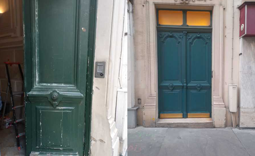 Rénovation porte cochère au 12 rue mayran 75009 PARIS
