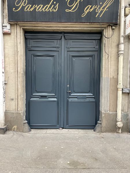 Réfection double portes cochères à Paris 75014